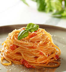 Domates Soslu Spagetti