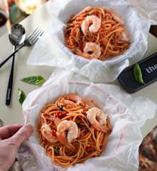 鮮蝦番茄義大利麵(TM6 & TM5)