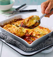 Low-carb Zucchini-Lasagne mit Hähnchen