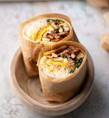 Bibimbap burrito