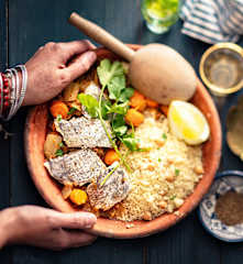 Tajine de dorade à la chermoula