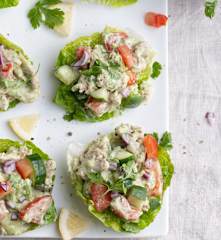 Ensalada de pollo con aguacate