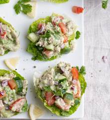 Salada de frango e abacate