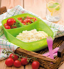 Risotto z salsą pomidorową