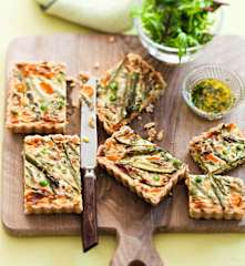 Quiche aux légumes de printemps