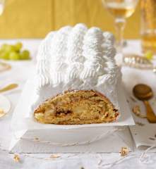 Brazo gitano relleno de crema pastelera y dulce de leche