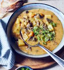 Kartoffeleintopf mit Champignons