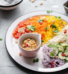 Ensalada arcoíris