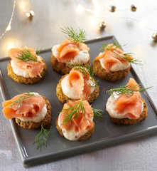 Zucchini Fritters with Gravlax and Lemon Aioli