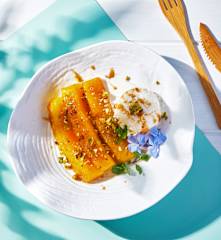 Ananas cuit sous vide au caramel