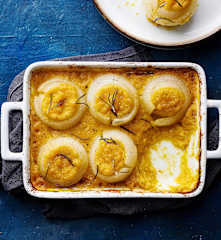 Cipolle ripiene di zucca e rosmarino