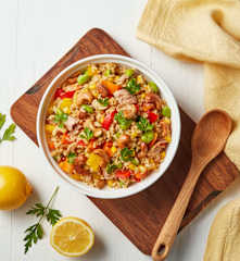 Rice Cooker Brown Rice Salad