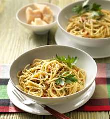 Spaghetti aglio, olio e peperoncino