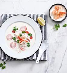 Tajska zupa z krewetkami (Tom Kha Goong)