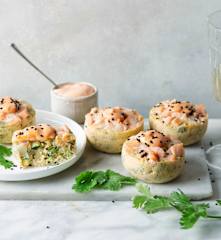 Lachs-Gemüse-Ei-Muffins