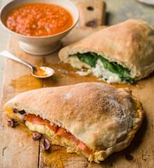 Calzones with Marinara Sauce - Calzoni con salsa marinara