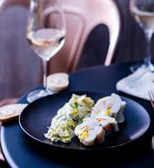 Lotte crémeuse au safran