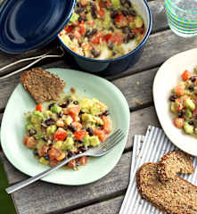 Bohnen-Avocado-Salat