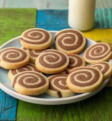 Chocolate Orange Pinwheel Biscuits