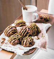 Cookies au chocolat et pistache