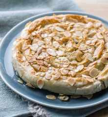 Pistachio and Almond Filo Coil