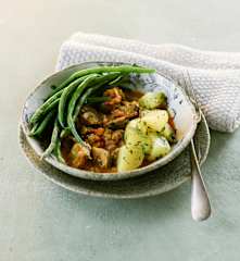 Pilzragout mit Fisolen