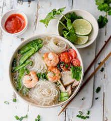 Soupe de crevettes aux vermicelles