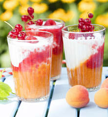 Marillen-Himbeer-Joghurt-Drink