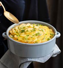 Dauphinois de poisson aux herbes