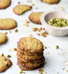 Galletas saladas de pistacho