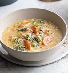 Crema de brócoli y queso