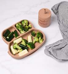 Steamed broccoli and zucchini (6 months+)