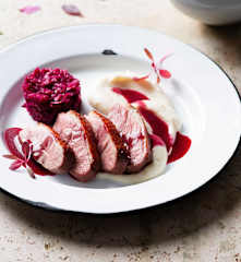 Duck Breast, Red Cabbage and Celeriac