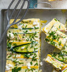 Terrine courgettes, ricotta et bacon