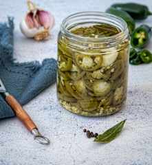 Pickled jalapeños (Thermomix® Cutter)