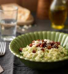 Baby Peas and Pancetta Risotto