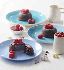 Tortino con il cuore morbido al lampone