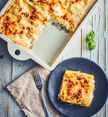 Lasagne mozzarella, ricotta e spinaci (Bimby Friend)