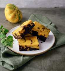 Kürbis-Swirl-Brownie