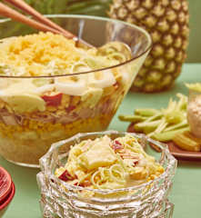 Ananas-Lauch-Schichtsalat