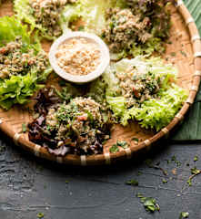 Pork larb (Ensalada con carne picada de cerdo) - Laos
