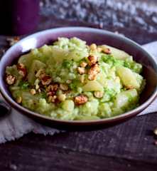Schwarzwurzel-Haselnuss-Risotto