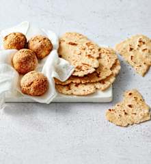 2 ingredient wholemeal rolls and flatbread (Diabetes)