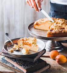 Moelleux abricot et amandes façon crumble