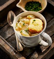 Original französische Zwiebelsuppe