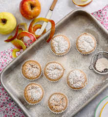 Muffins med æbleskræller