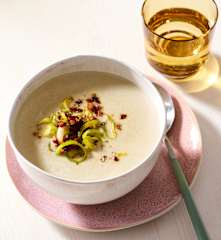 Champignon-Porree-Cremesuppe
