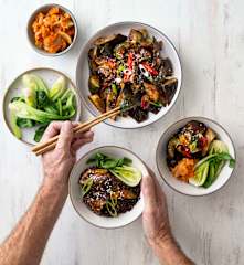 Sichuan zucchini and eggplant