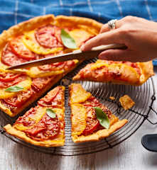 Tarte chorizo-tomate