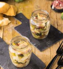 Tortino di broccoli e speck in vasocottura